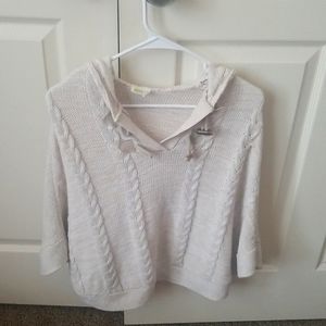 Girls 10/12 (L) Crazy 8 tan/beige Sweater